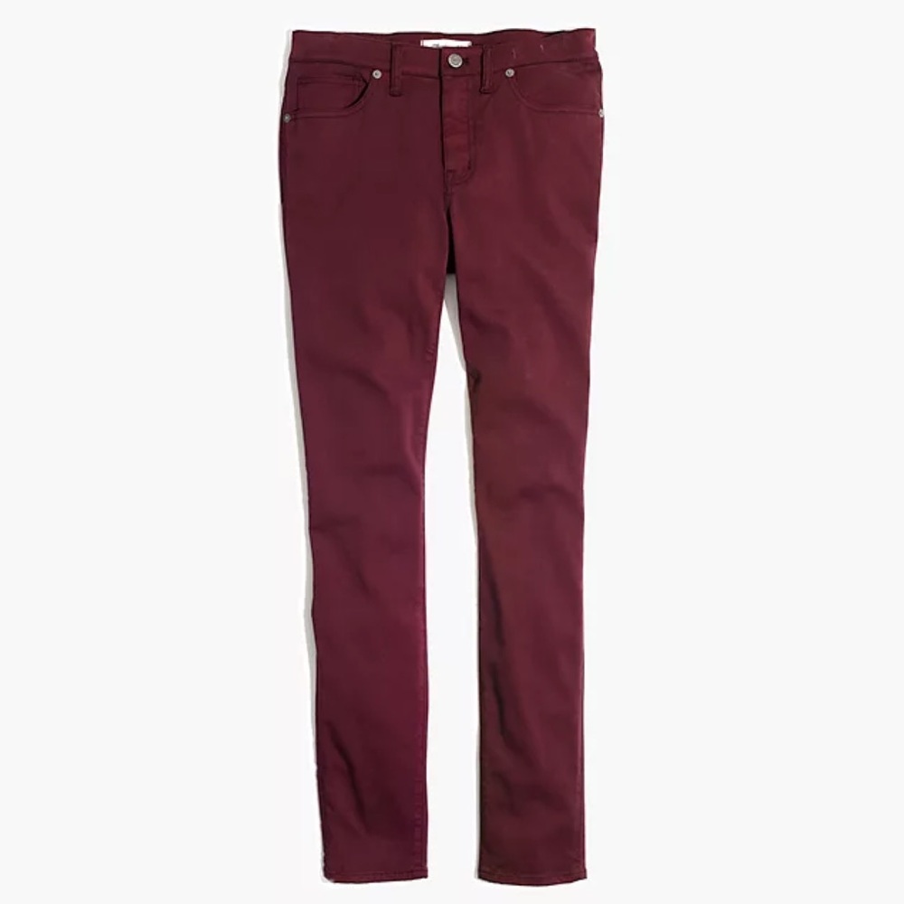 Madewell Women's 9" High-Rise Skinny Sateen Jeans 24
